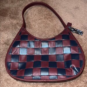 Coach Coachtopia CQ030 Large Ergo In Checkerboard Upcrafted Leather